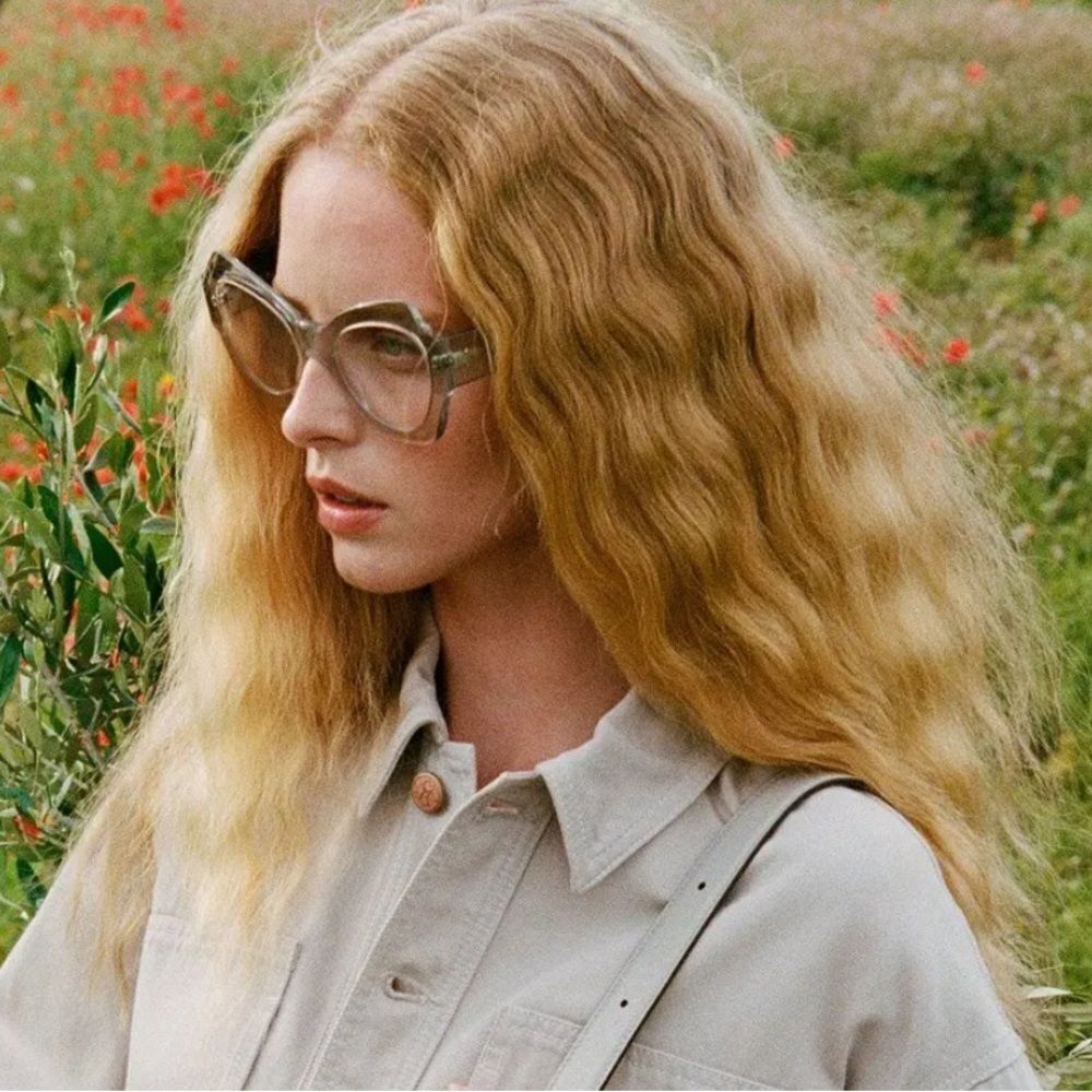 NIB ULLA JOHNSON Opal Sunglasses in Azure color